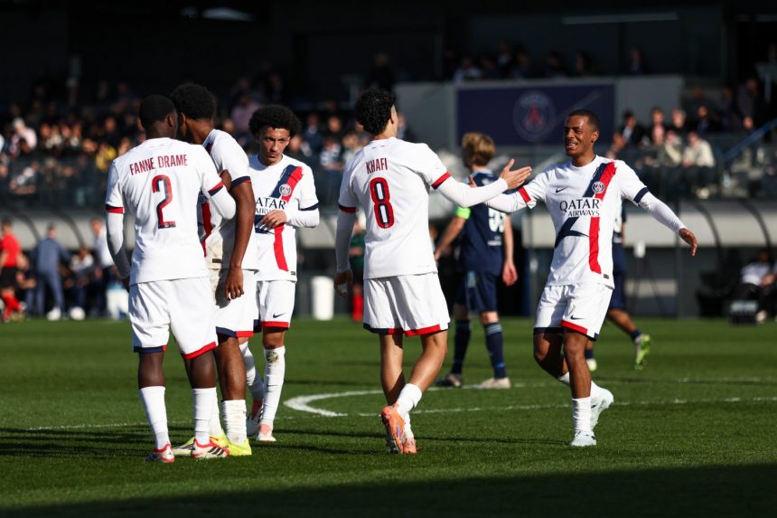Real Madrid vs PSG - Paris squad in the Youth League  