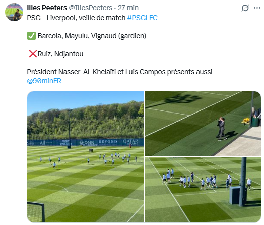 PSG vs Liverpool - 2 players return to group training for Paris! PSG vs Liverpool - 2 players return to group training for Paris!