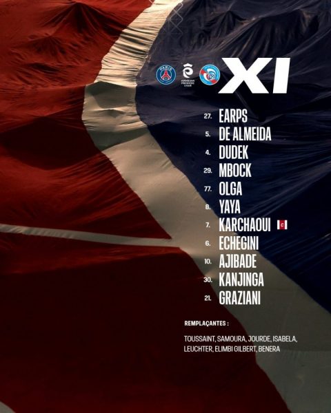 PSG vs Strasbourg - Official lineups: PSG vs Strasbourg - Official lineups: