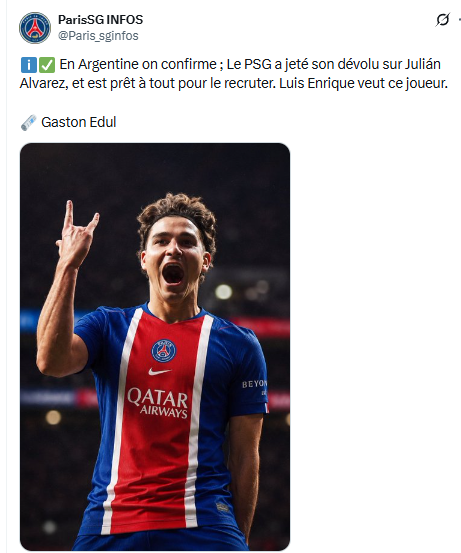 Transfer news – PSG ready to make a move for Julian Alvarez! Transfer news – PSG ready to make a move for Julian Alvarez!