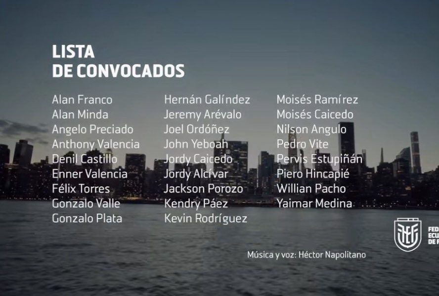 Ecuador's World Cup squad list includes one PSG player. Ecuador's World Cup squad list includes one PSG player.