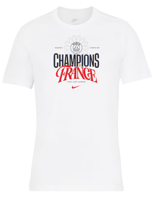 PSG puts a "Champions of France" T-shirt in its store  