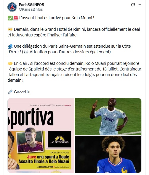 Transfer – Is an agreement between PSG and Juventus imminent? Transfer – Is an agreement between PSG and Juventus imminent?