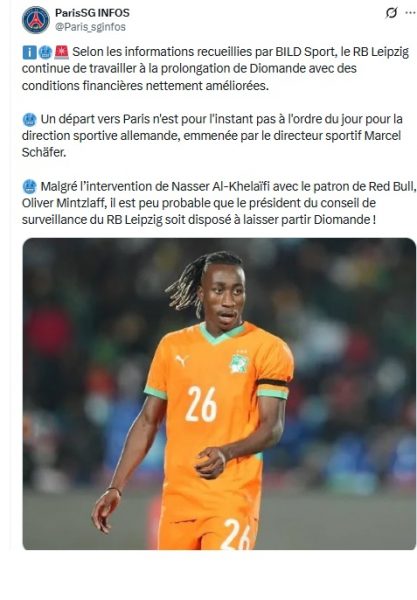 Transfer news – Yan Diomande to PSG: a sudden, major setback! Transfer news – Yan Diomande to PSG: a sudden, major setback!
