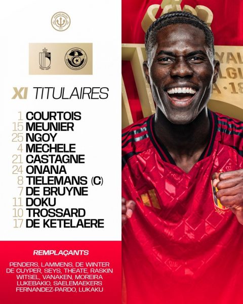 Belgium vs Tunisia - Official lineups: 1 PSG player starts Belgium vs Tunisia - Official lineups: 1 PSG player starts