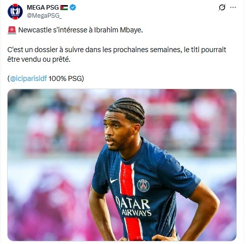 Transfer news – Newcastle eyes young PSG talent Transfer news – Newcastle eyes young PSG talent