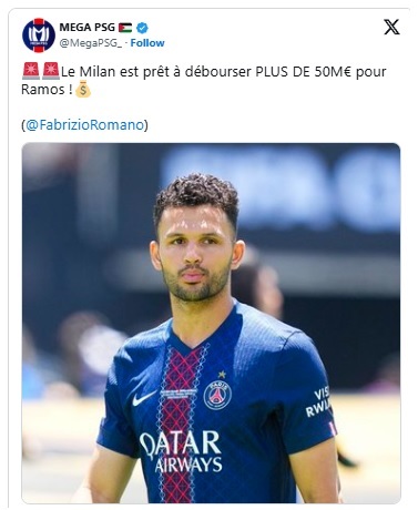 Transfer – AC Milan's offer amount for Ramos revealed! Transfer – AC Milan's offer amount for Ramos revealed!