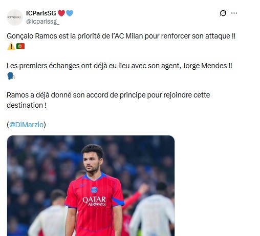 Transfer – Gonçalo Ramos to AC Milan: an agreement already announced! Transfer – Gonçalo Ramos to AC Milan: an agreement already announced!