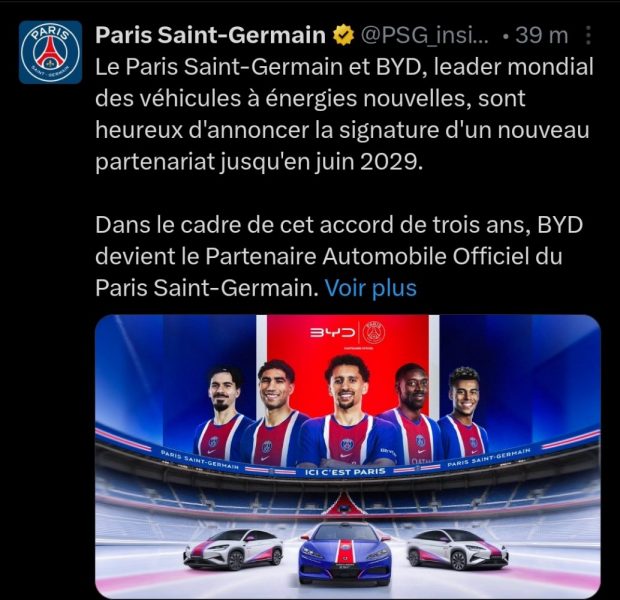 Official – PSG announces a new three-year partnership Official – PSG announces a new three-year partnership