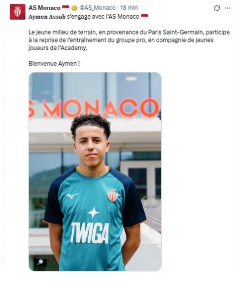 Official – PSG midfielder heads to AS Monaco! Official – PSG midfielder heads to AS Monaco!