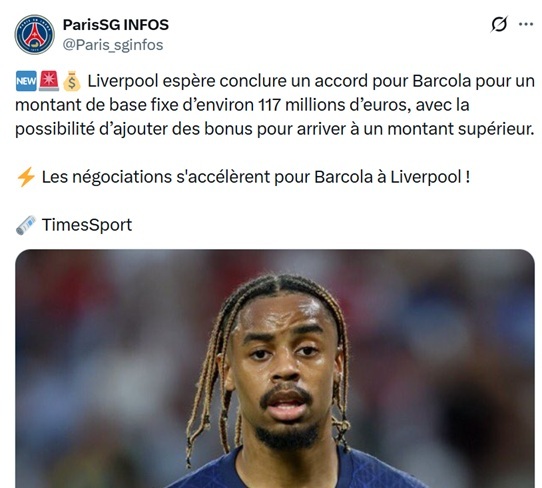 Transfer news – Liverpool's offer for Barcola takes shape Transfer news – Liverpool's offer for Barcola takes shape