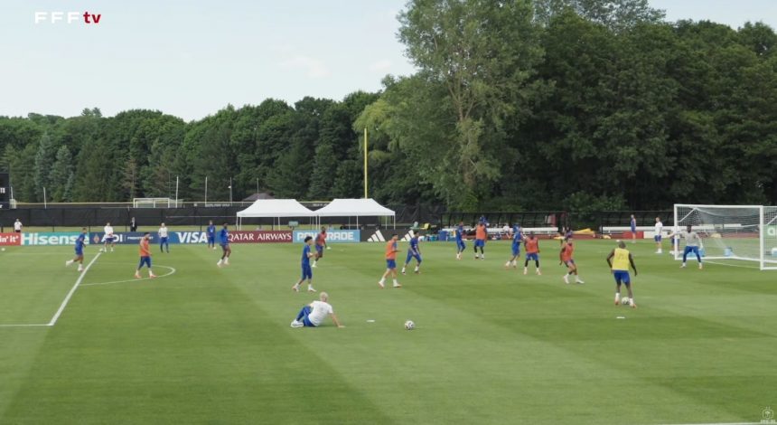 An inside look at the French national team: video of Les Bleus' training session. An inside look at the French national team: video of Les Bleus' training session.