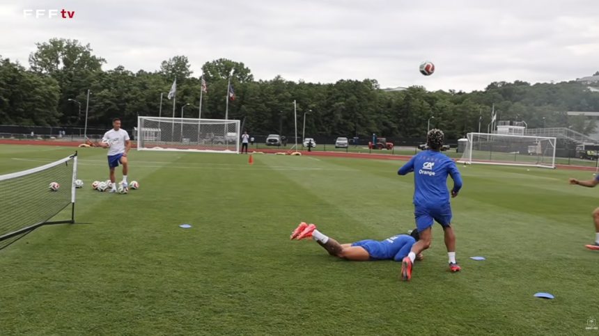 An inside look at the French national team: football tennis on the agenda! An inside look at the French national team: football tennis on the agenda!
