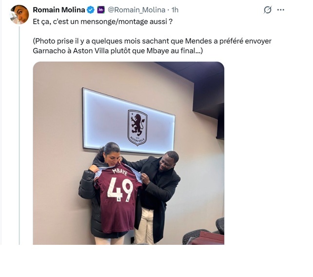 PSG – Mbaye receives a scathing reply from Romain Molina. PSG – Mbaye receives a scathing reply from Romain Molina.