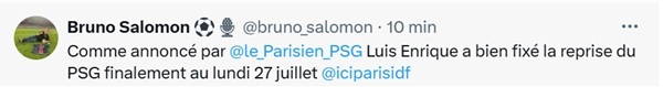 PSG has changed the date for the resumption of training. PSG has changed the date for the resumption of training.