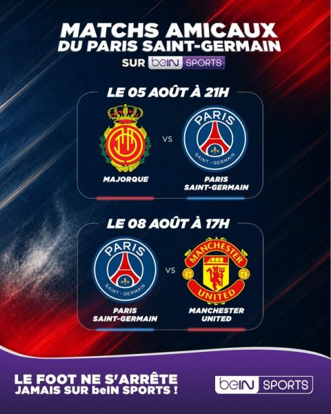 Official – The broadcaster for PSG's friendly matches has been announced! Official – The broadcaster for PSG's friendly matches has been announced!
