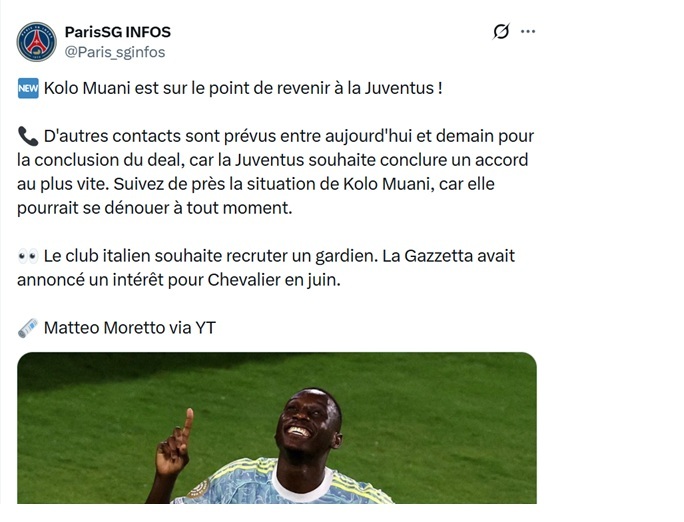 Transfer news – Kolo Muani at Juventus, imminent agreement? Transfer news – Kolo Muani at Juventus, imminent agreement?