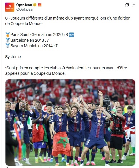 PSG breaks a World Cup record! PSG breaks a World Cup record!