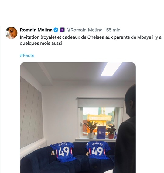 PSG – Mbaye receives a scathing reply from Romain Molina. PSG – Mbaye receives a scathing reply from Romain Molina.