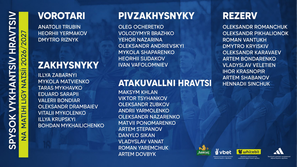 Ukraine's squad for the September/October international break, featuring one PSG player. Ukraine's squad for the September/October international break, featuring one PSG player.