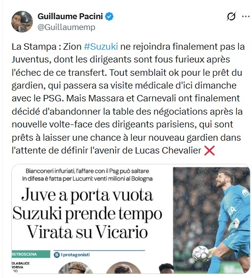PSG Transfer news – Huge twist regarding Suzuki—it's confirmed! PSG Transfer news – Huge twist regarding Suzuki—it's confirmed!