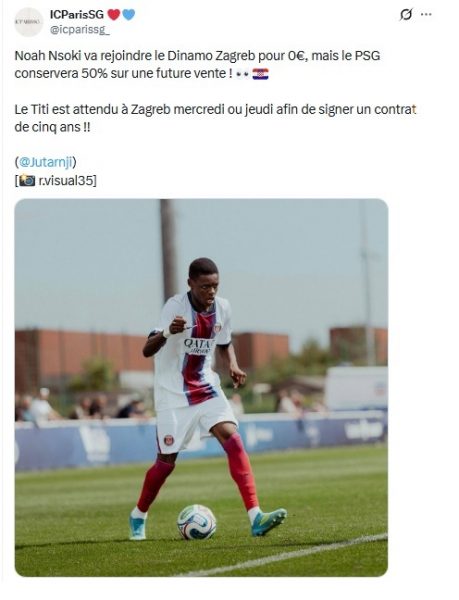 Transfer news - Noah Nsoki to Dinamo Zagreb, the surprising montage of the transfer Transfer news - Noah Nsoki to Dinamo Zagreb, the surprising montage of the transfer