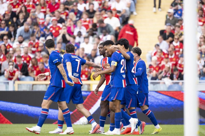 Video highlights: PSG vs. Manchester United (1-1) – Mbeumo responds to Mbaye  