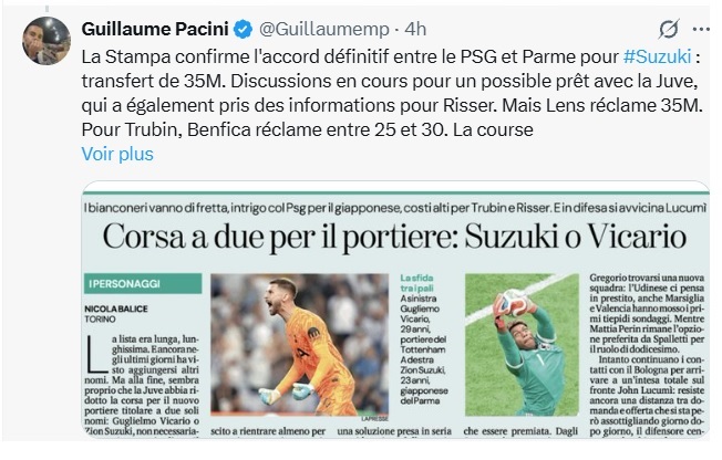 Transfer news – Suzuki to PSG: it’s a done deal! Transfer news – Suzuki to PSG: it’s a done deal!