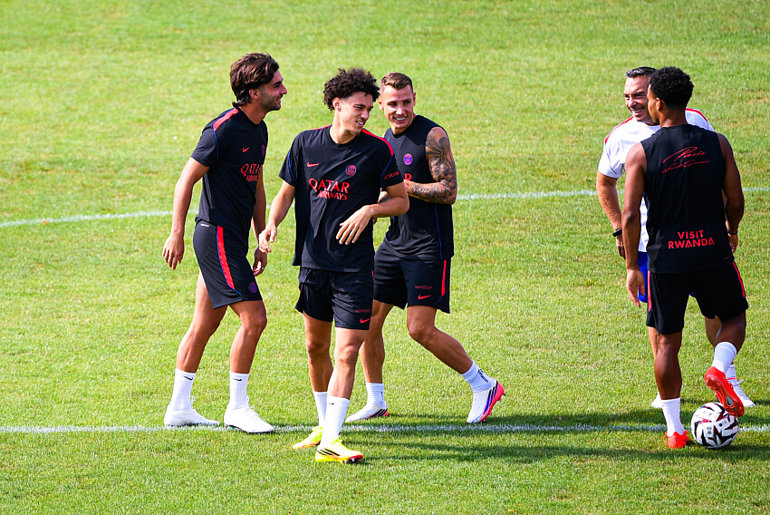 OM vs. PSG – Video of the start of the Parisian training session  