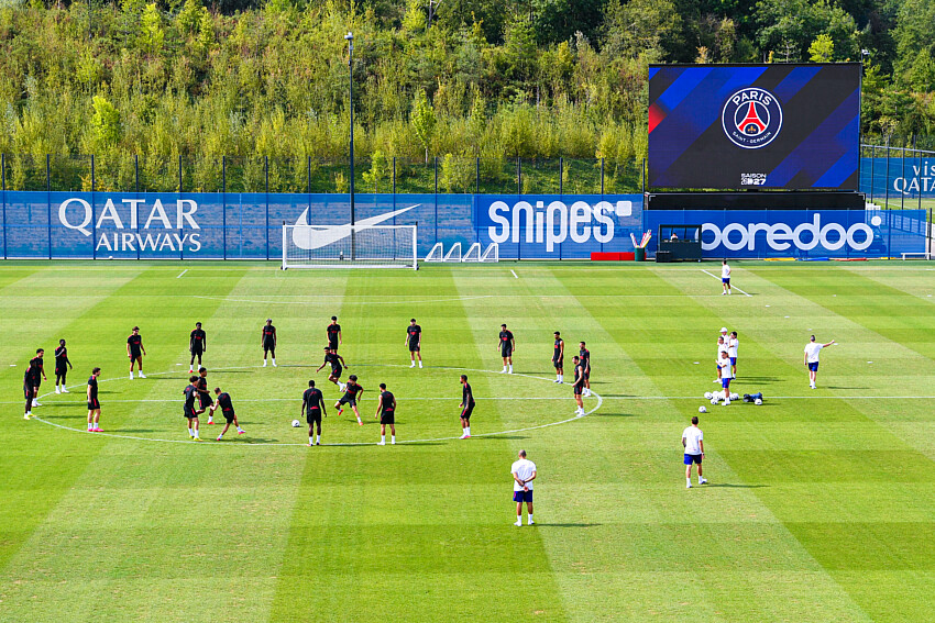 PSG vs. Monaco – Video of the start of the PSG training session  