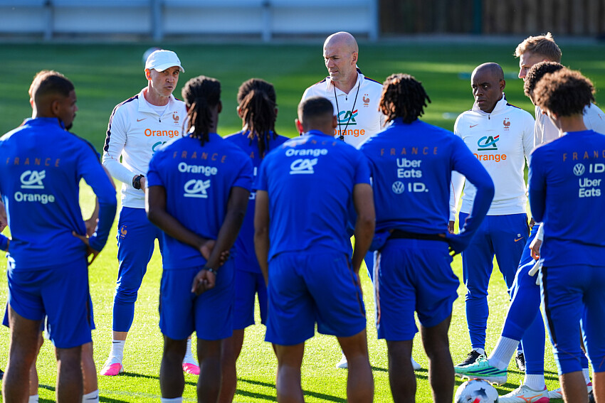 Video – Les Bleus' first day with Zidane at Clairefontaine  