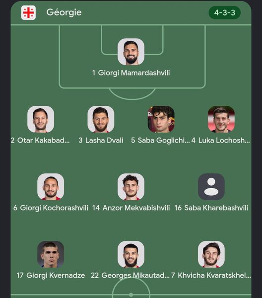 Georgia vs. Northern Ireland – Official Lineups: PSG player starts Georgia vs. Northern Ireland – Official Lineups: PSG player starts