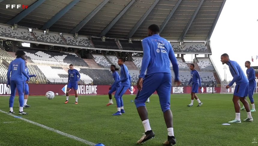Belgium vs France – Les Bleus' preparations: with the players and staff Belgium vs France – Les Bleus' preparations: with the players and staff