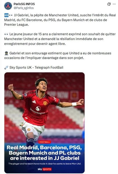 Transfer news – PSG on the lookout for a rising star wanting to leave Manchester United Transfer news – PSG on the lookout for a rising star wanting to leave Manchester United